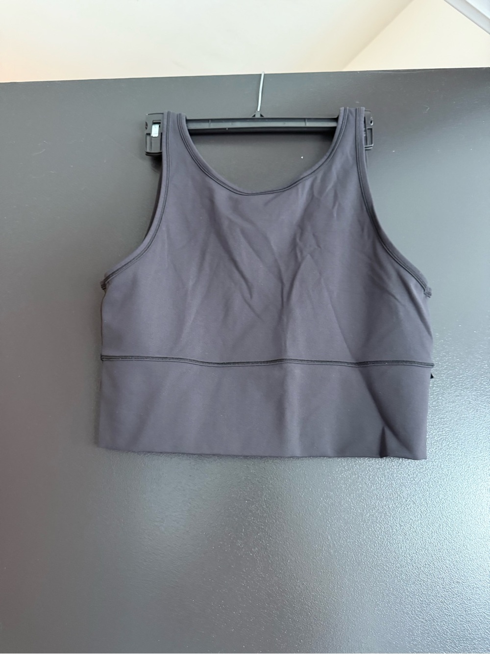 lululemon athletica Black High-Neck Crop Tank Top